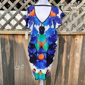 bar III Watercolor Print Dress – Colorful Lightweight NWT